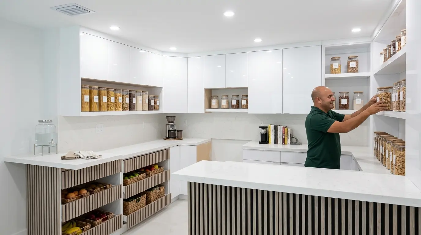 pantry remodeling and kitchen storage