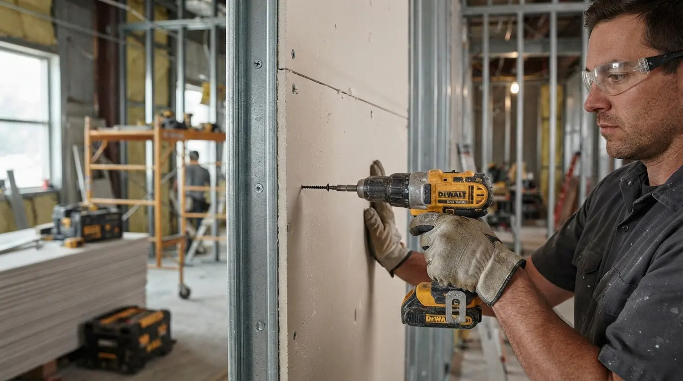 partition wall for drywall installation framing